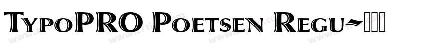 TypoPRO Poetsen Regu字体转换